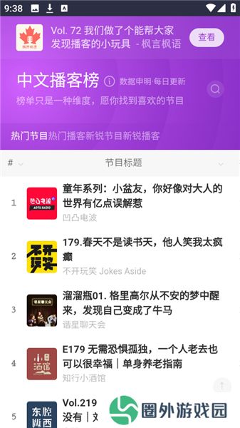 中文播客榜