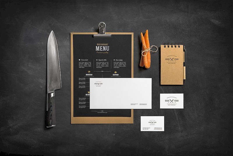 6个餐饮行业的品牌vi设计样机-Photoshop素材-6.jpg