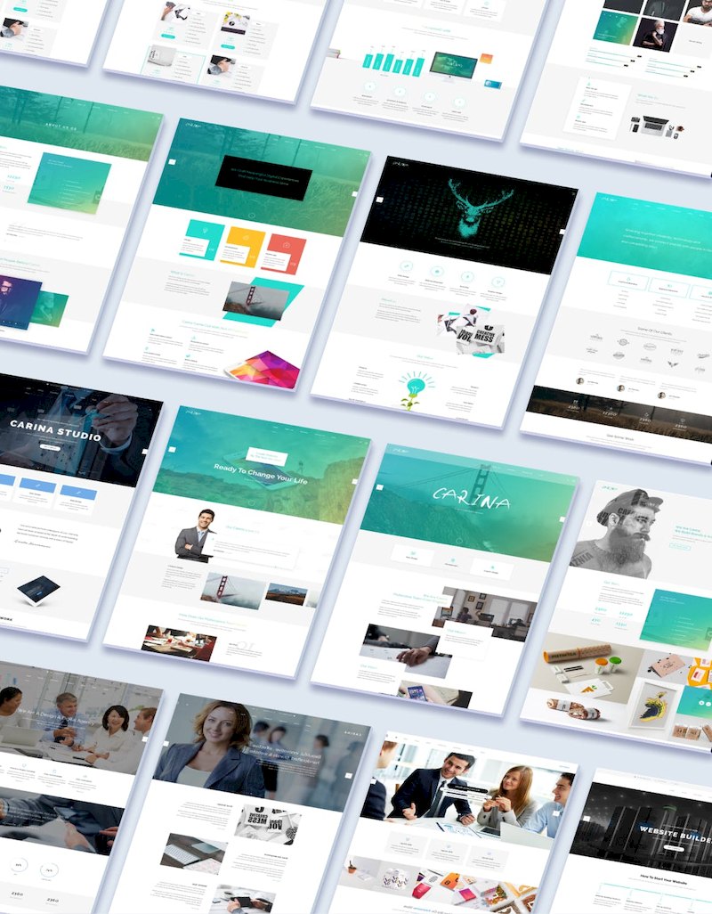 创意多功能的企业网站界面设计模板-Photoshop素材
